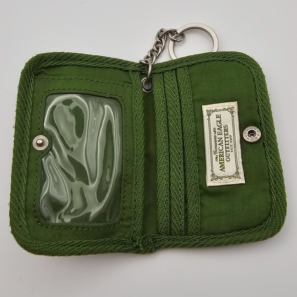 American Eagle Outfitters Keychain Card Holder Wallet Preppy Retro Style Logo - Picture 10 of 14